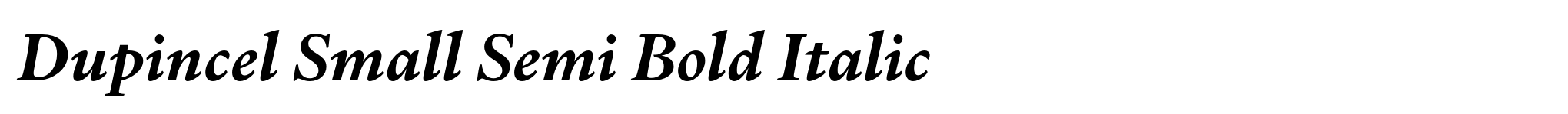 Dupincel Small Semi Bold Italic image